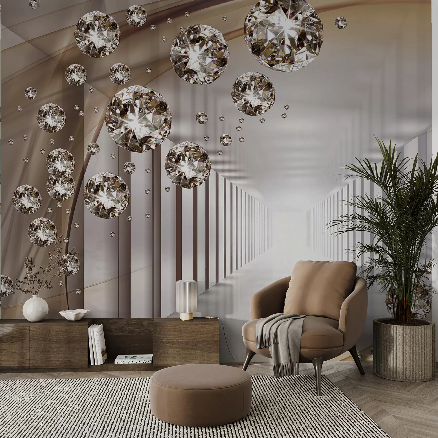 fototapeter Lys, interiørdesign og dekorasjon u79958