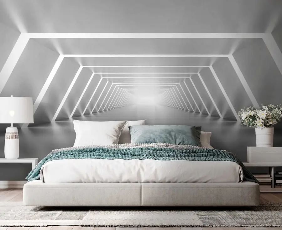 fototapeter Grå tunnel u03369