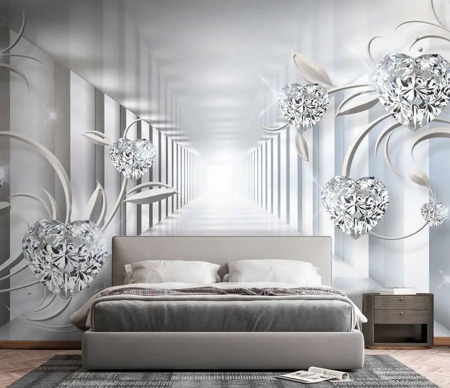 fototapeter Diamanthjerter i tunnelen u07513