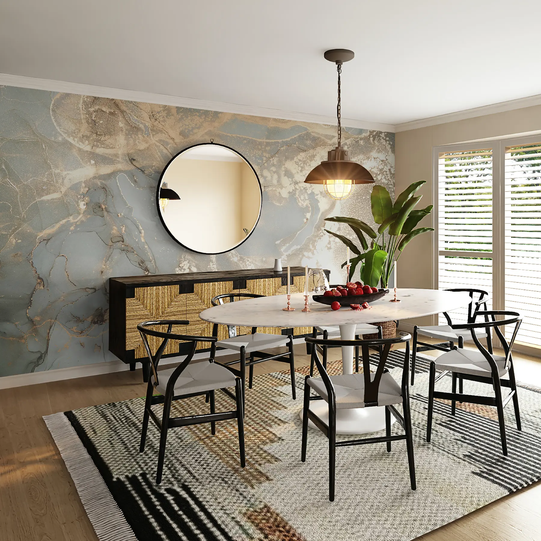 fototapeter Grå og gul marmor u17492