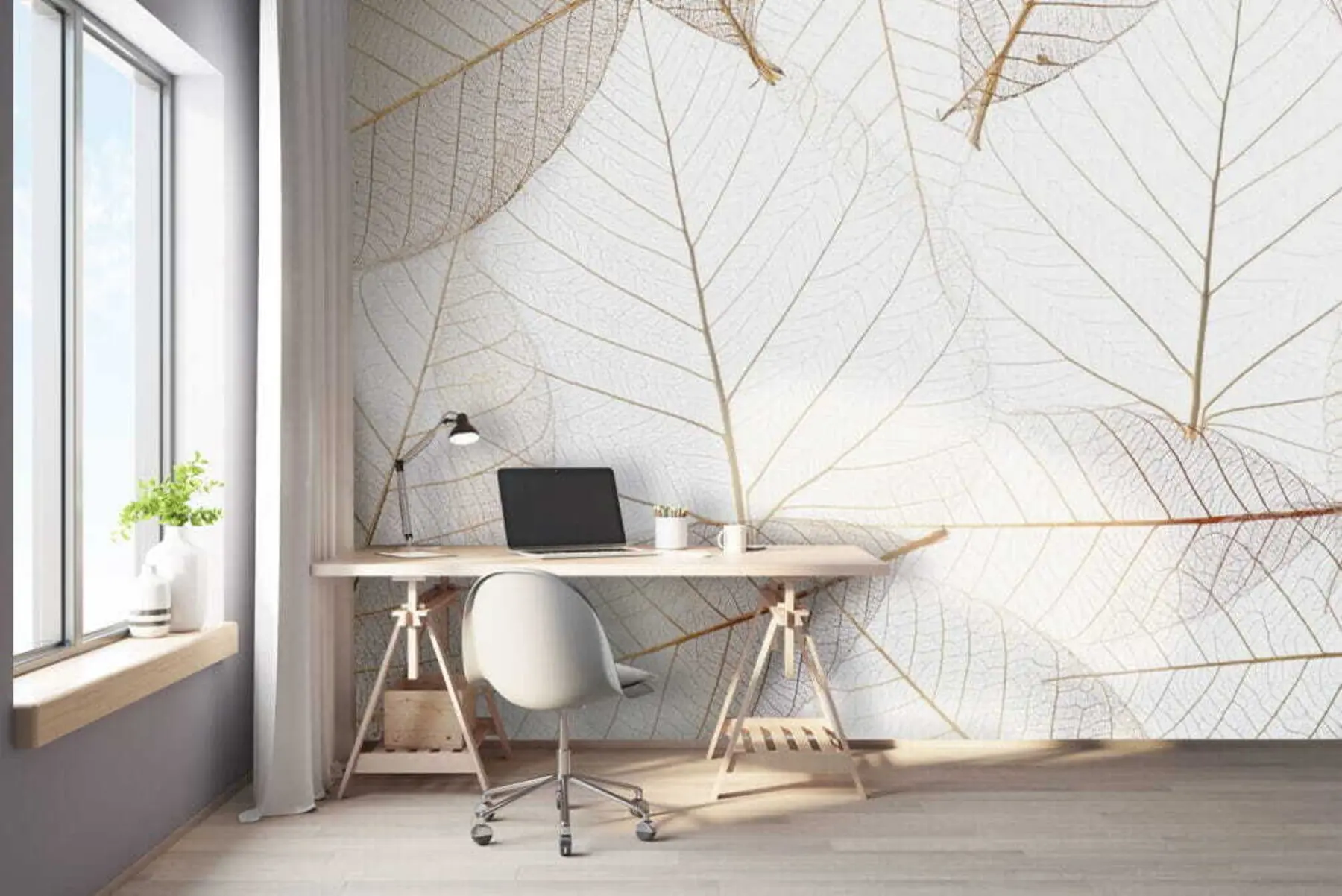 fototapeter Gjennomsiktige blader u24439