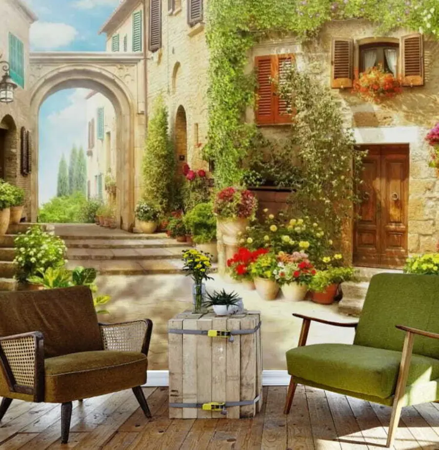 fototapeter Koselig gate u25419