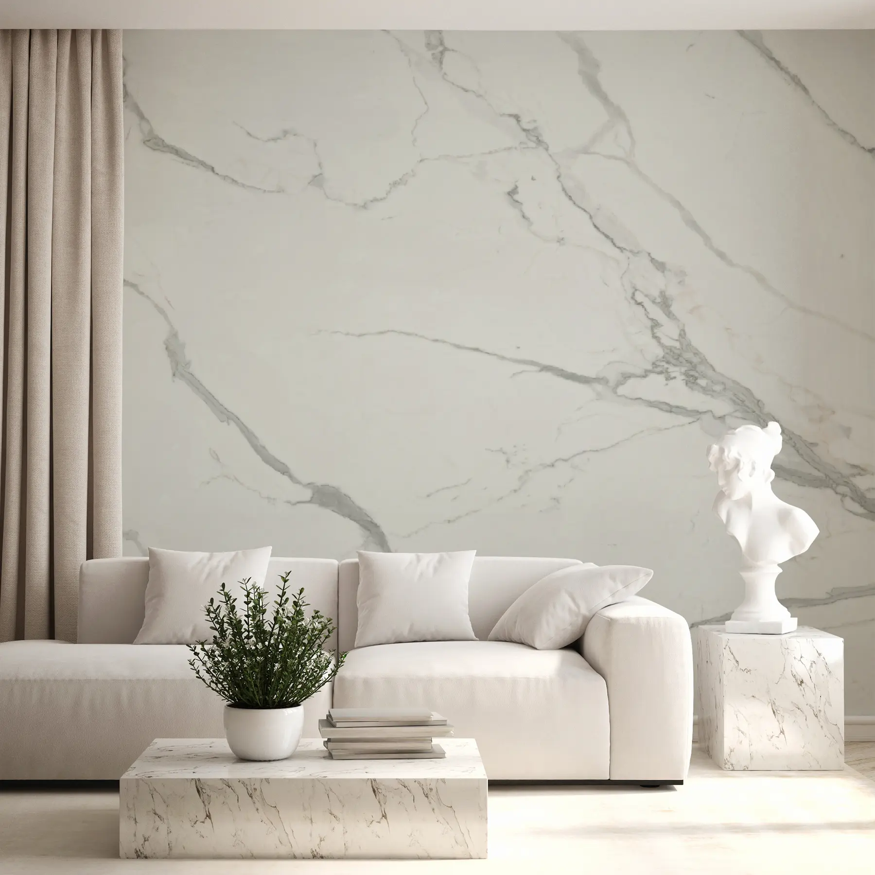 fototapeter Hvit marmor u27452
