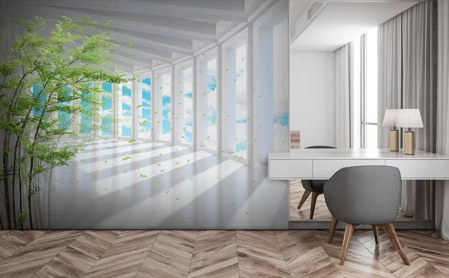 fototapeter Tunnel med skyutsikt u29922