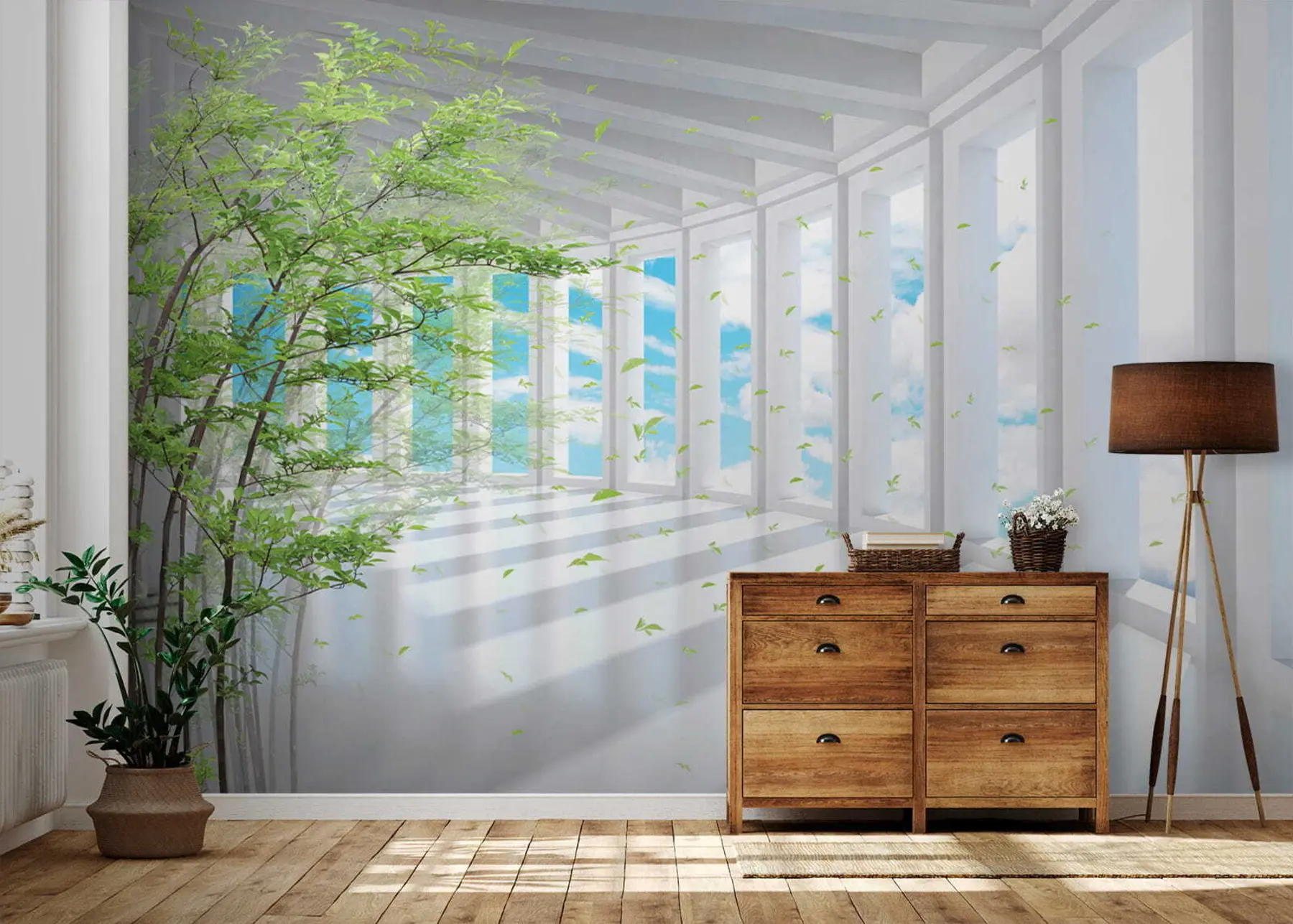 fototapeter Tunnel med skyutsikt u29922