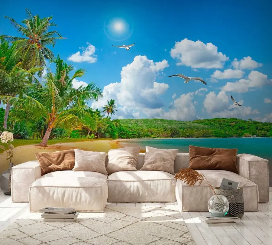 fototapeter Palmer på stranden u31410