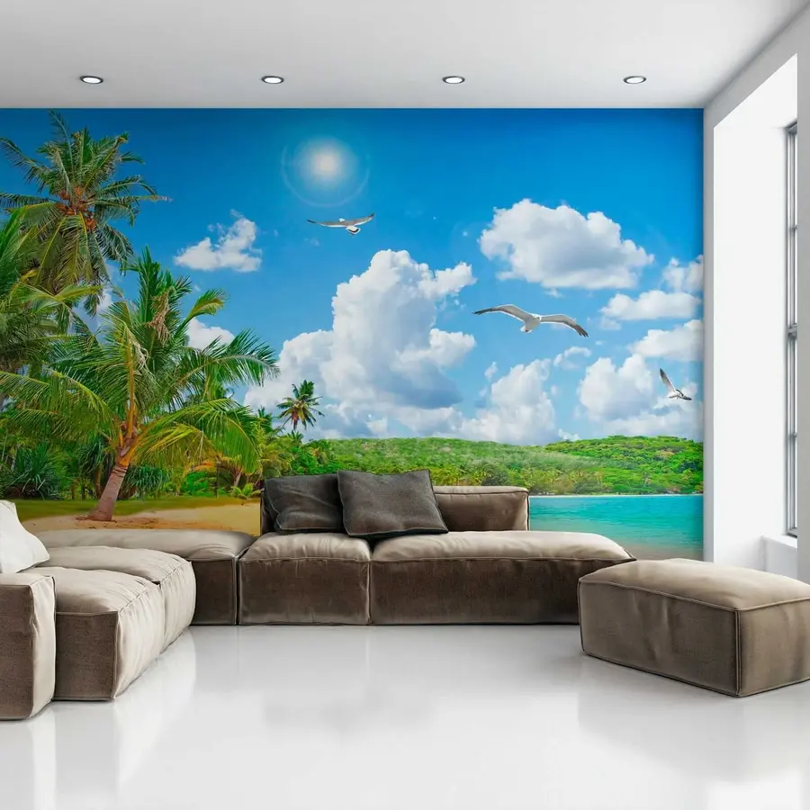 fototapeter Palmer på stranden u31410