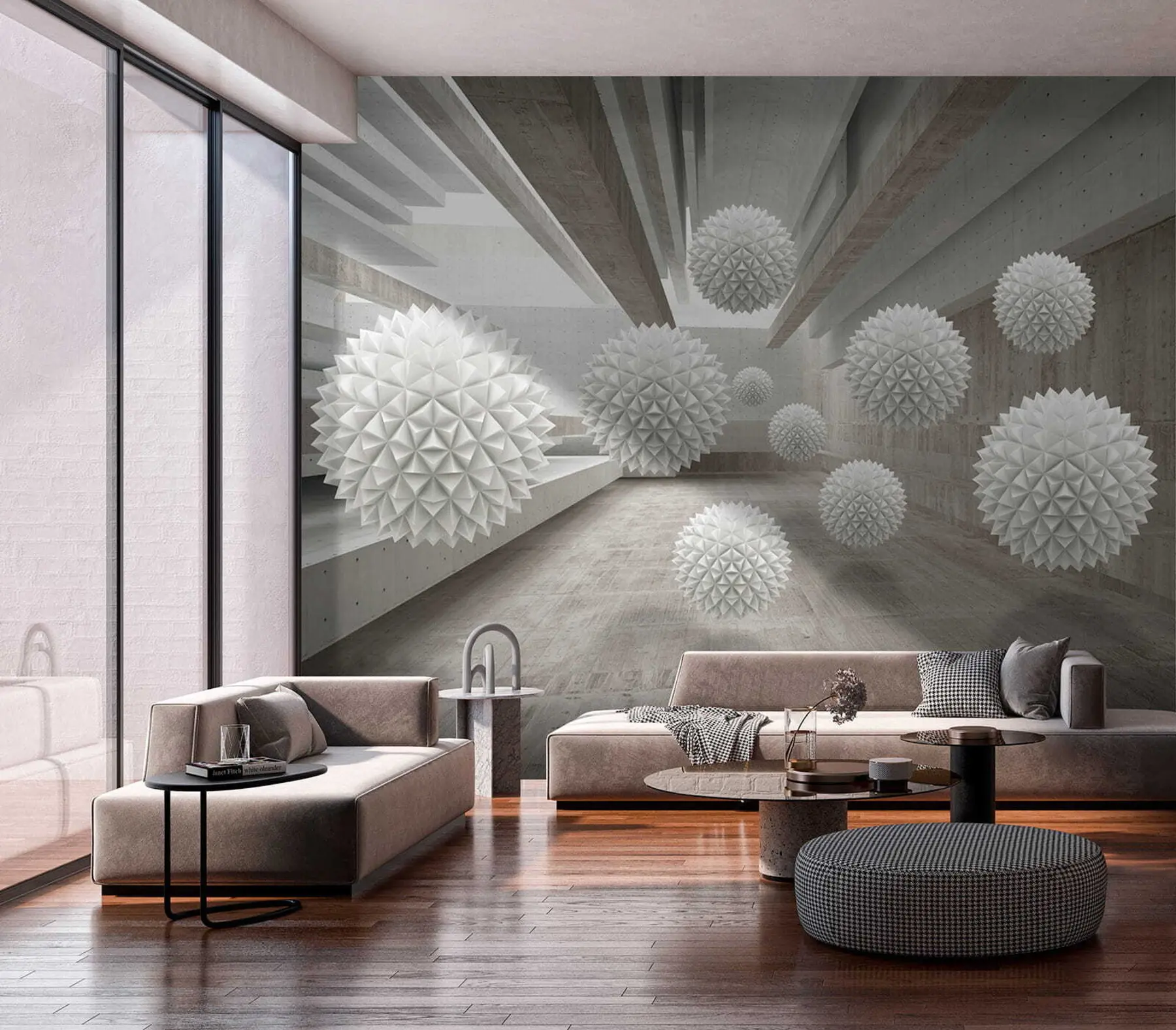 fototapeter Sfærer som svever i luften u34969