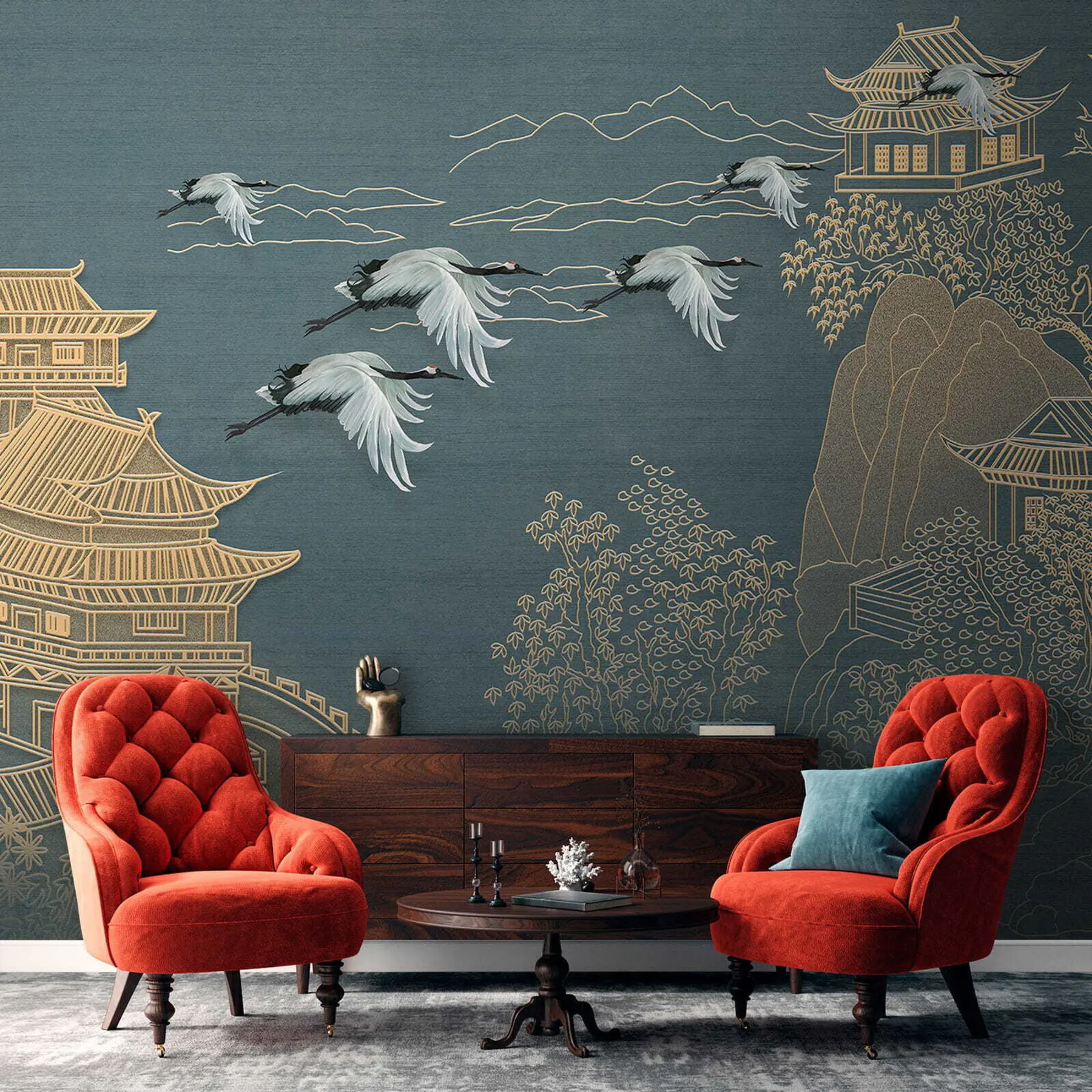 fototapeter Tegning i japansk stil u38720