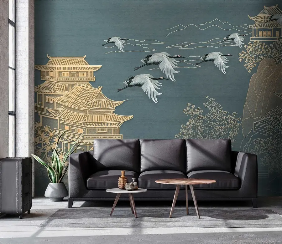 fototapeter Tegning i japansk stil u38720