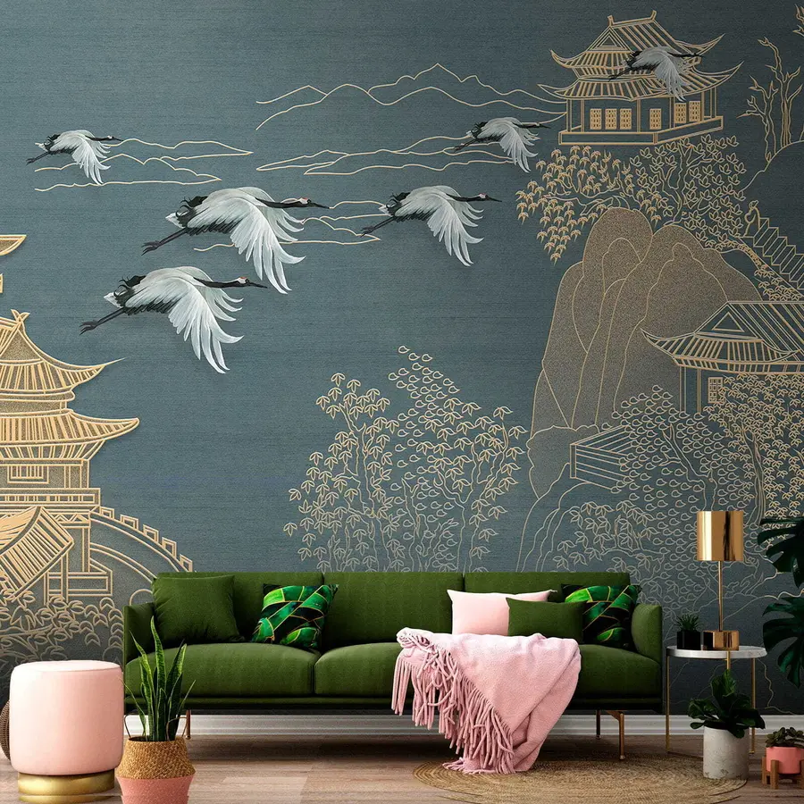 fototapeter Tegning i japansk stil u38720