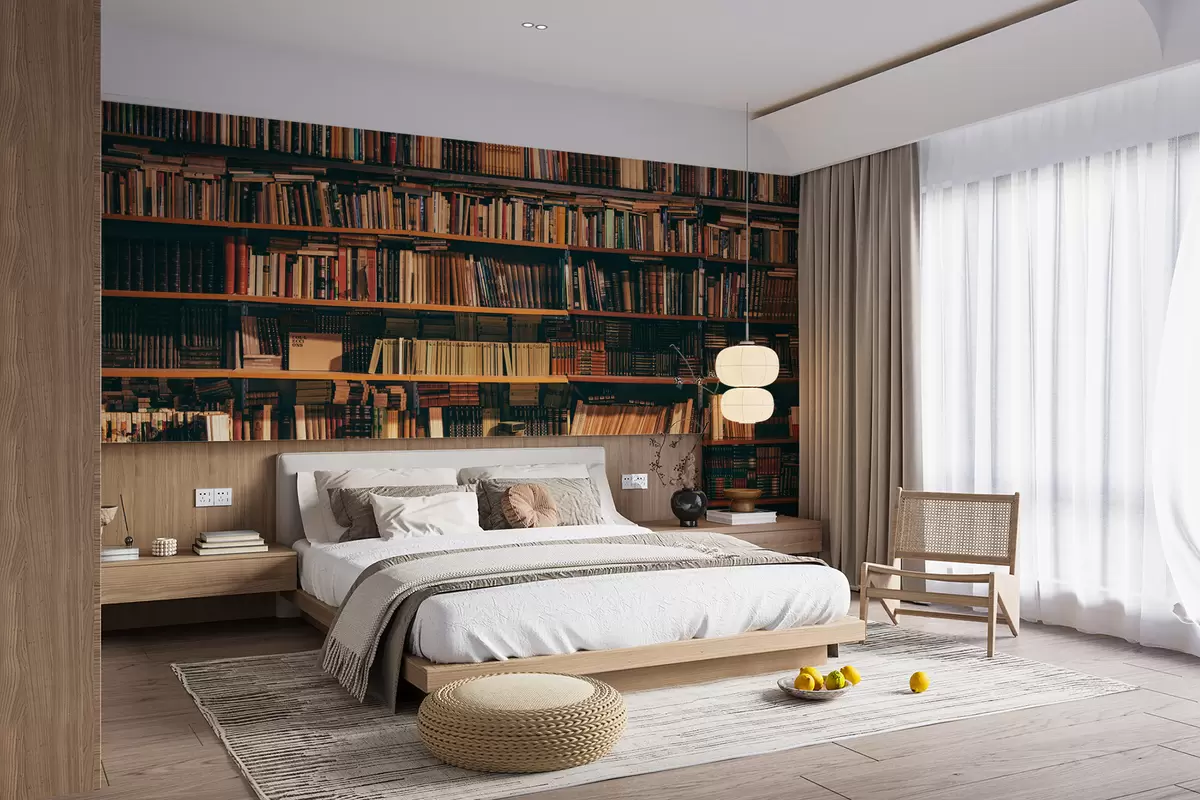 fototapeter Et stort bibliotek u40004