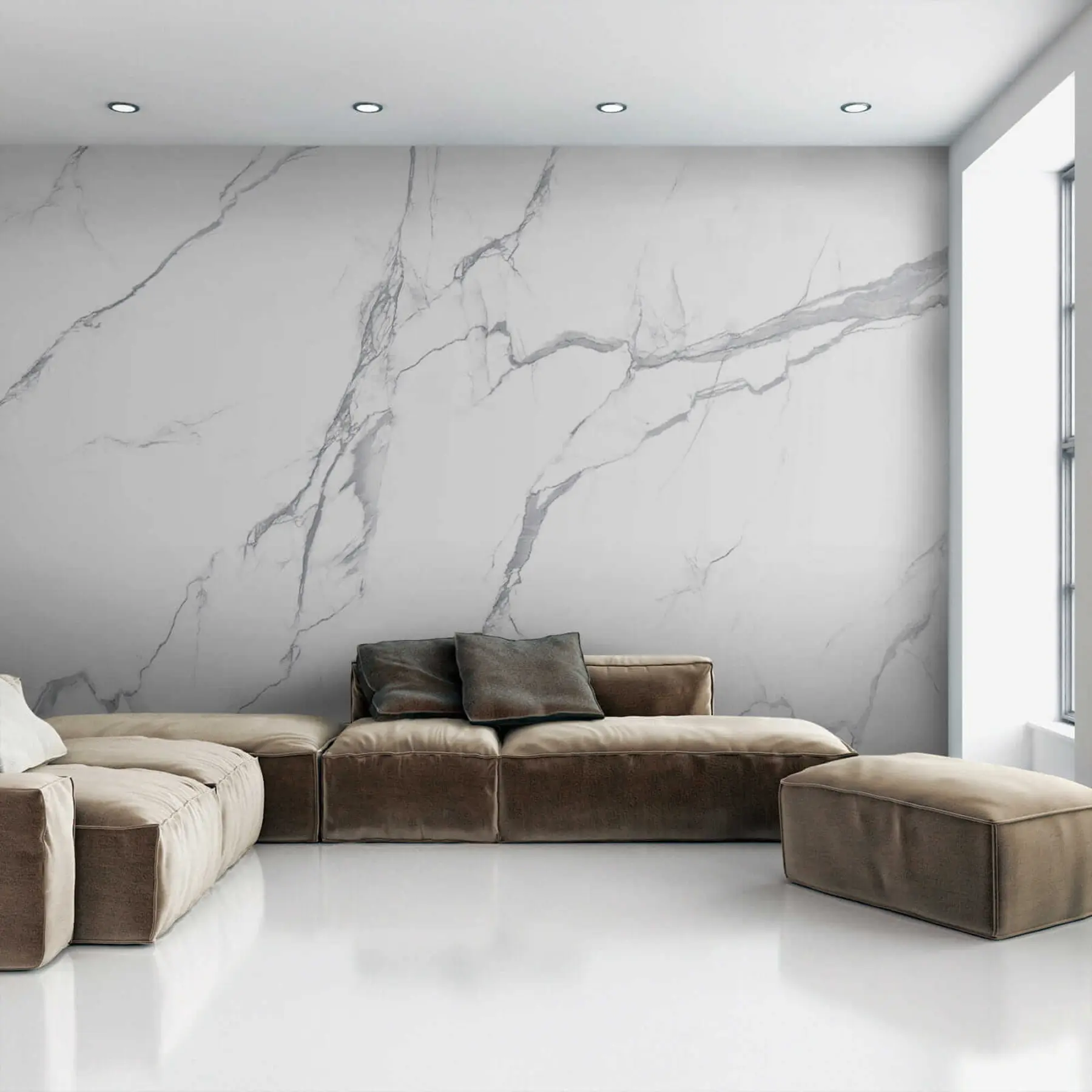 fototapeter Hvit marmor u42049