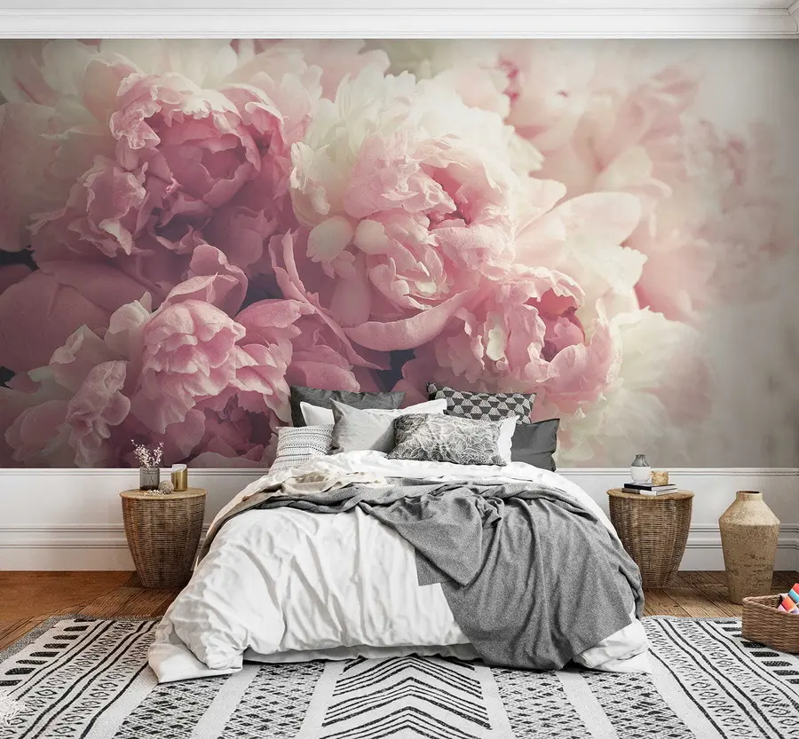 fototapeter Blomst, kronblad og rosa u44746
