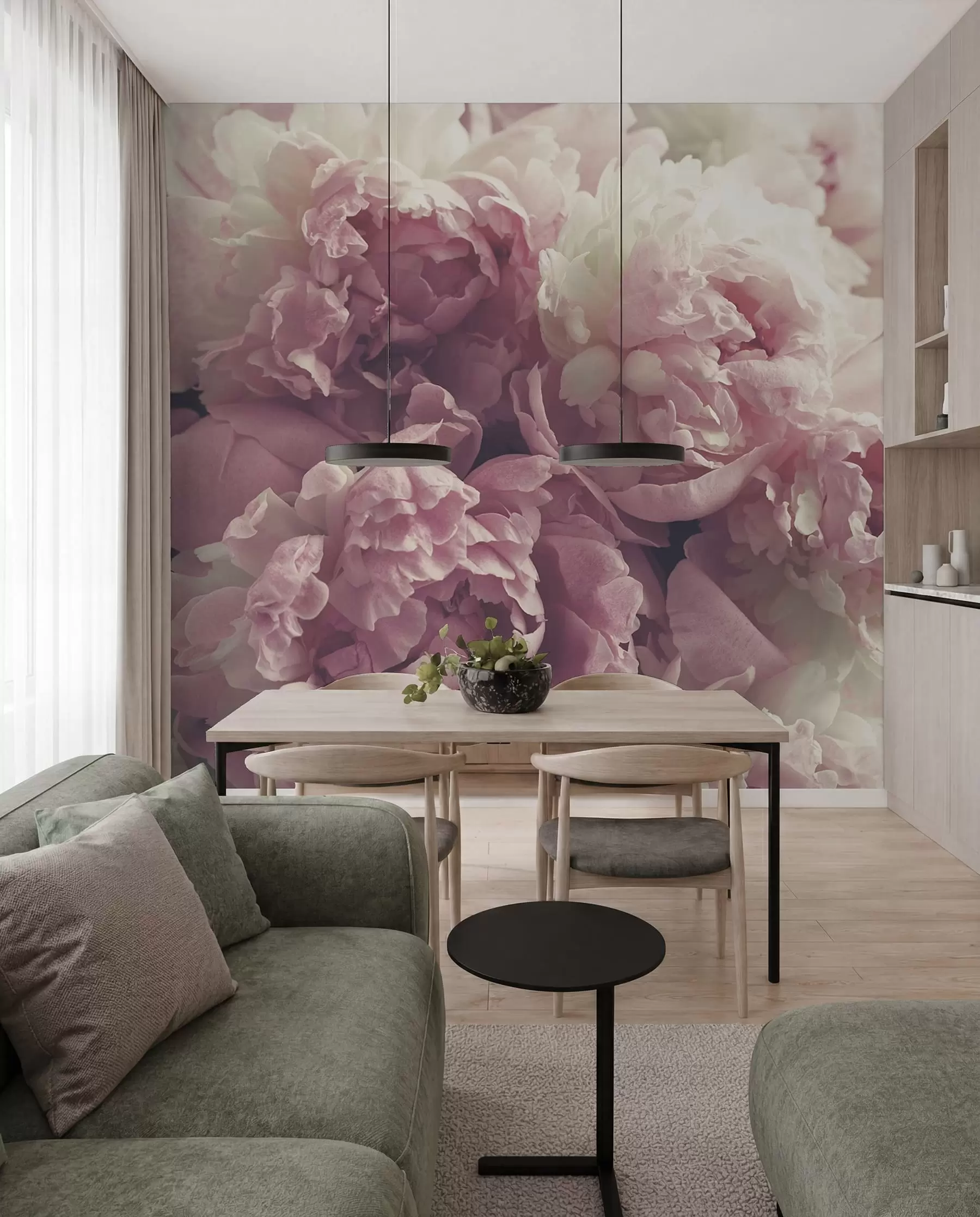 fototapeter Blomst, kronblad og rosa u44746