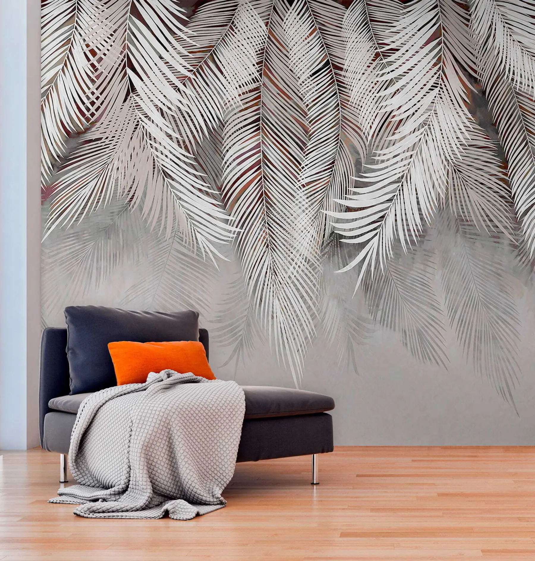 fototapeter Mørke palmeblader u48556v4