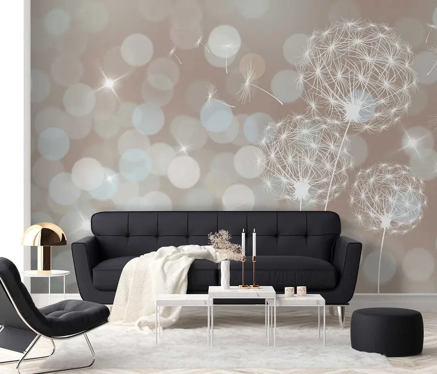 fototapeter Løvetann i strålende glans u52507