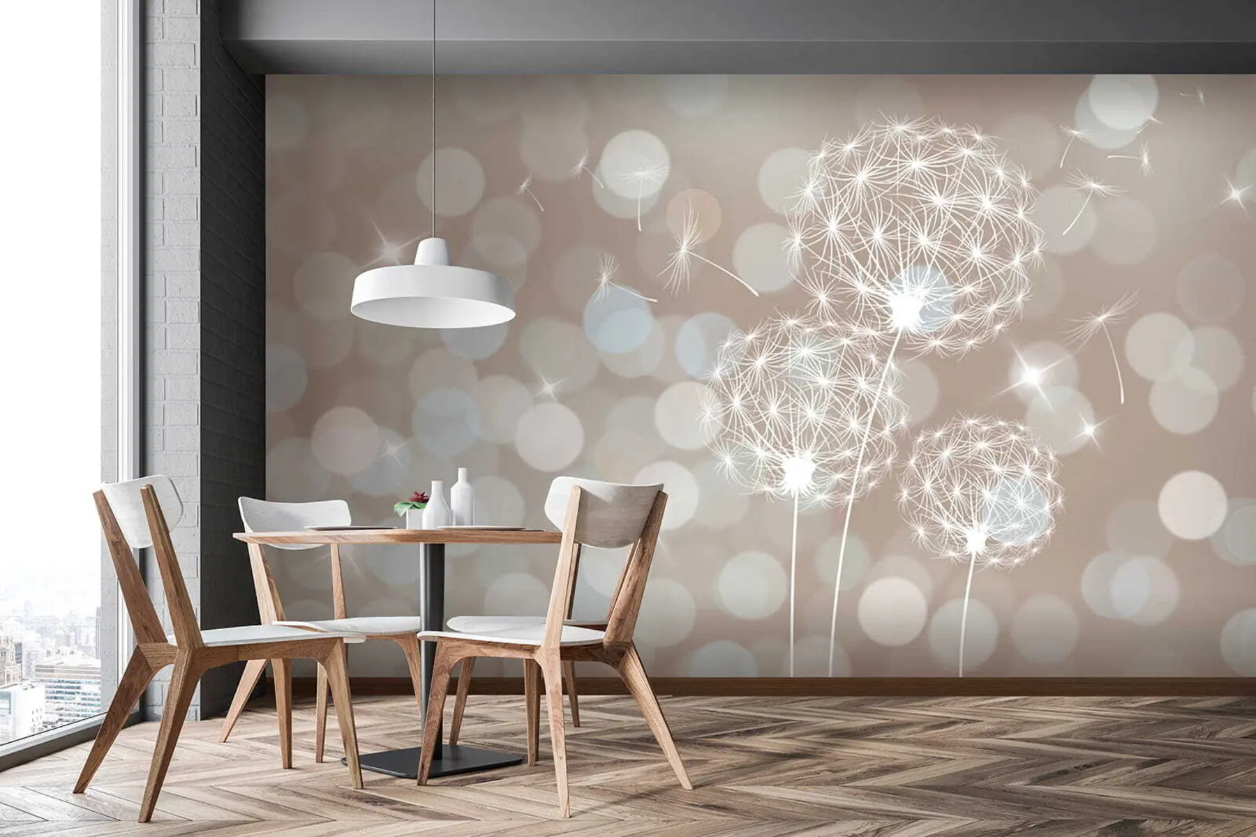 fototapeter Løvetann i strålende glans u52507