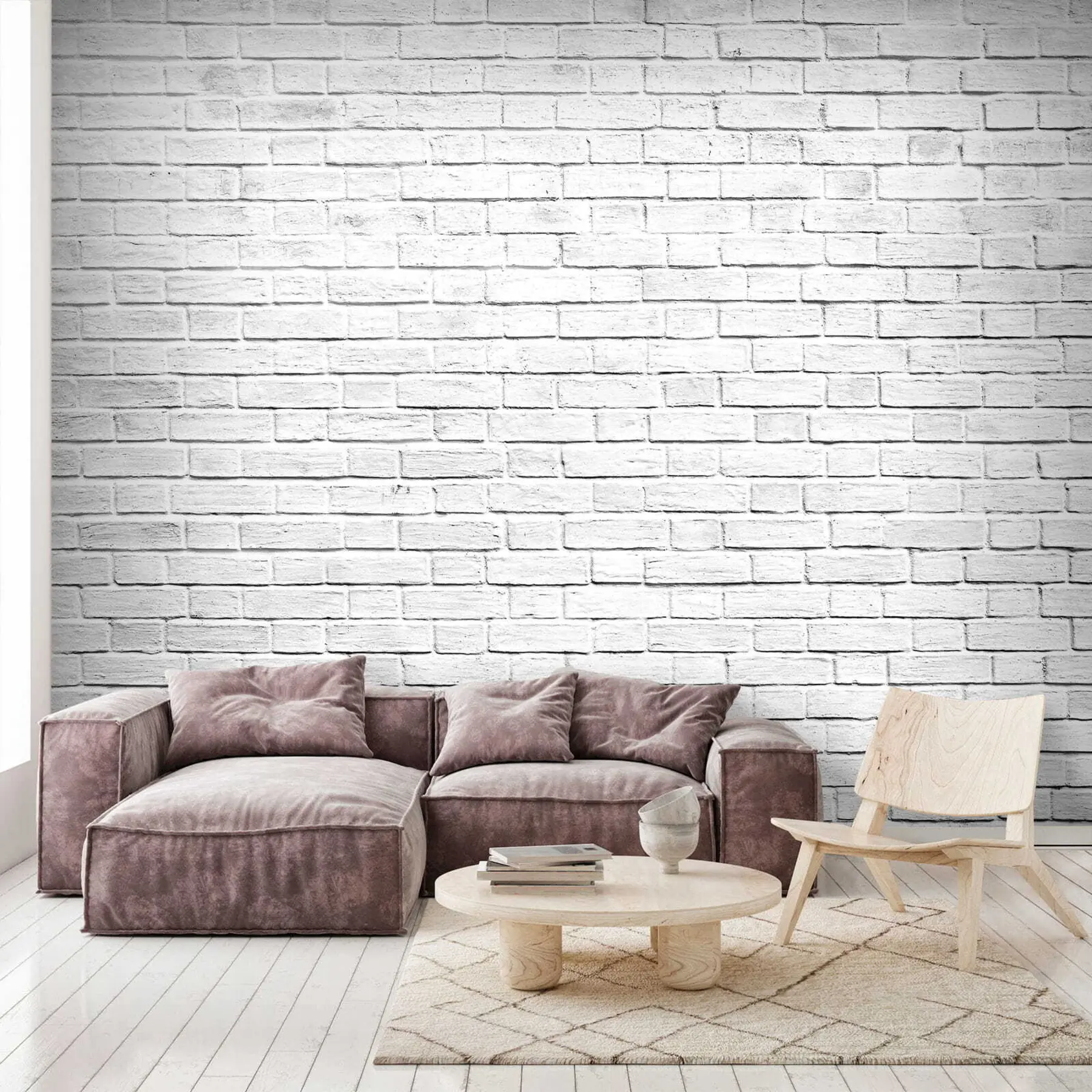 fototapeter Hvit murvegg u54004