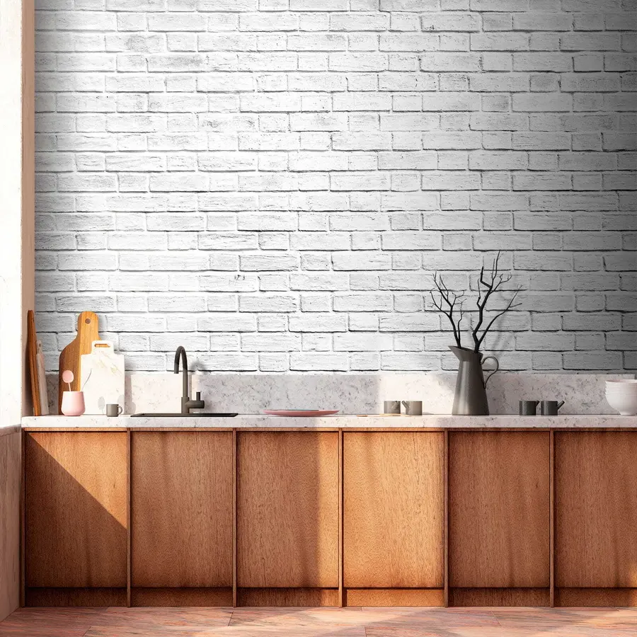 fototapeter Hvit murvegg u54004