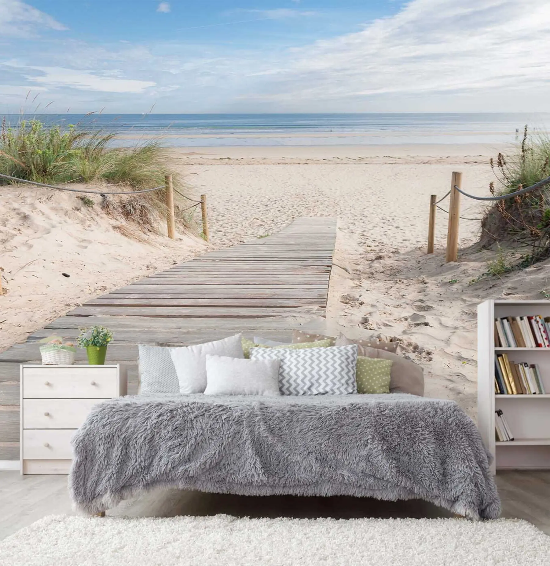 fototapeter Sti til sandstranden u54357