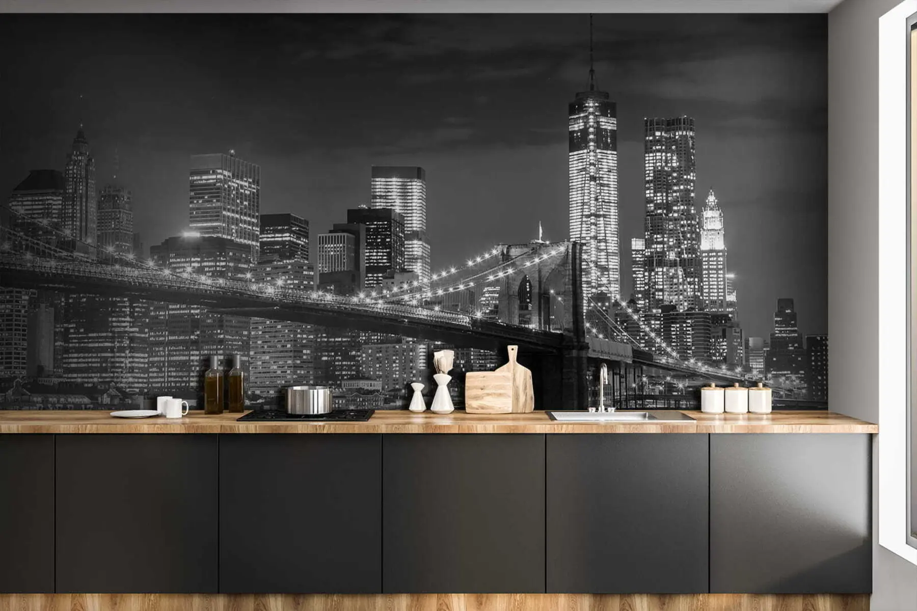 fototapeter Vann, skyskraper og bygning u56428