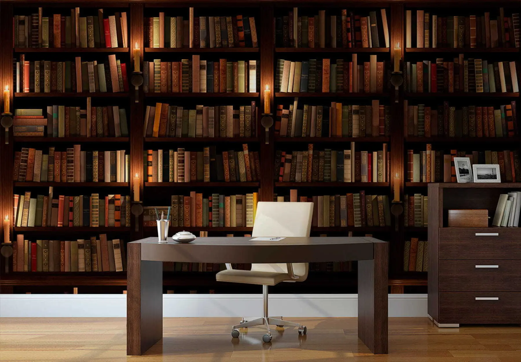 fototapeter Bokhylle u57072