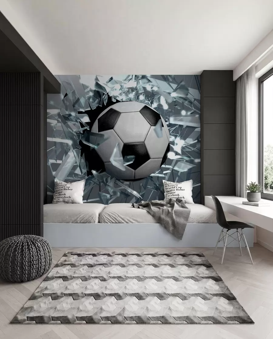 fototapeter Fotball gjennom glass u64581