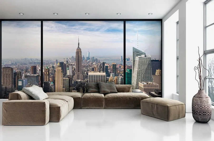 fototapeter Utsikt over byen u68001