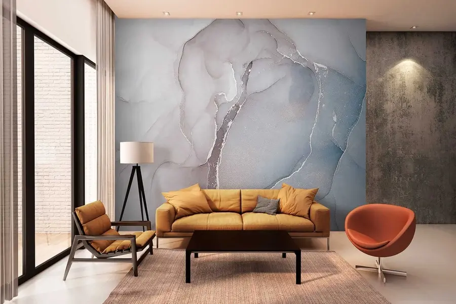 fototapeter Blå væske u78458