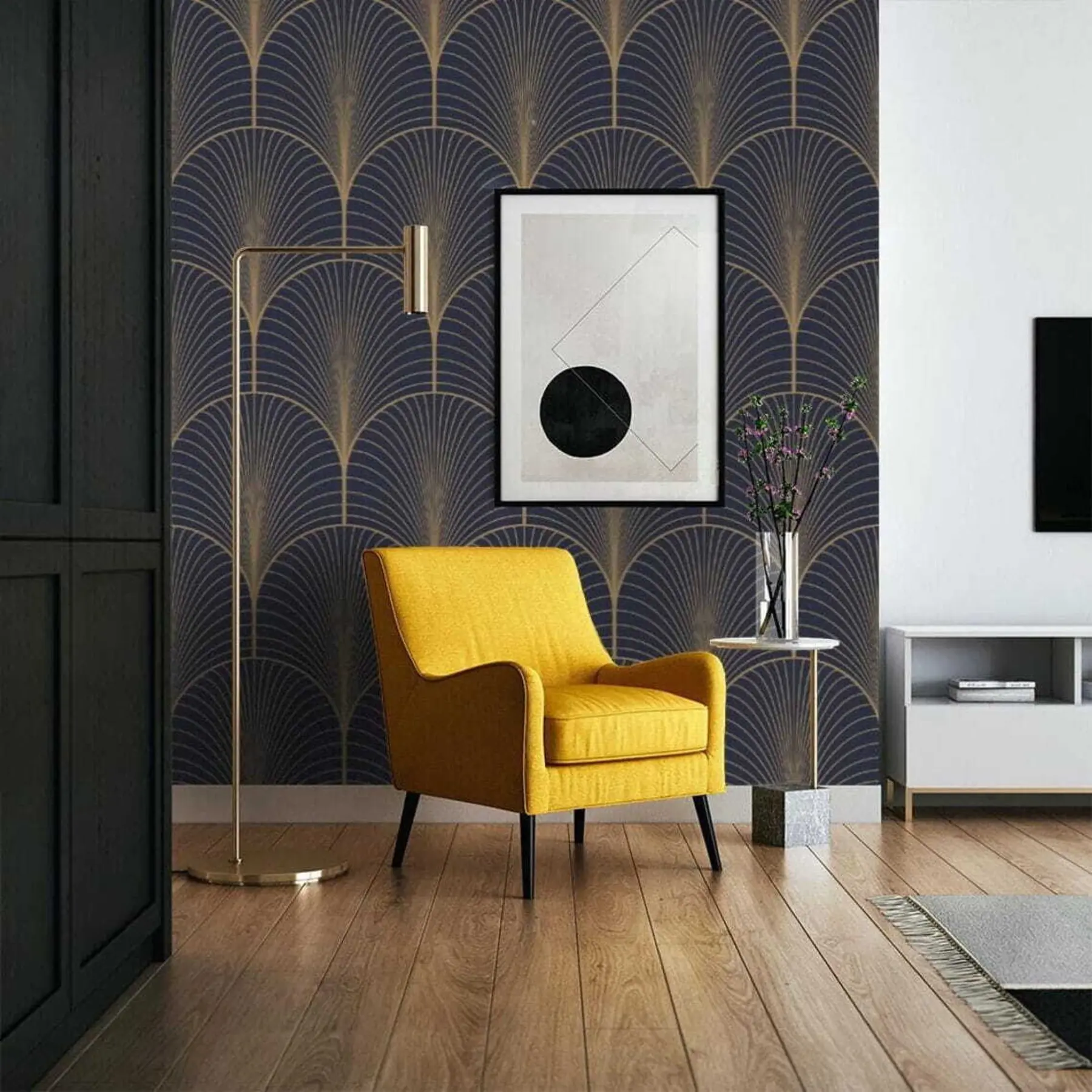 fototapeter Art deco-mønster u53246