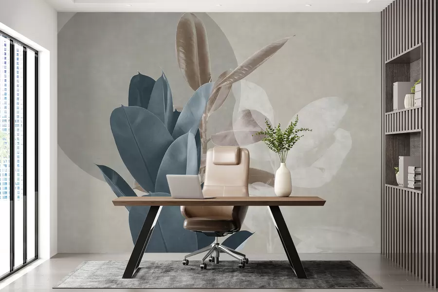 fototapeter Ficus på grunge veggbakgrunn u71334