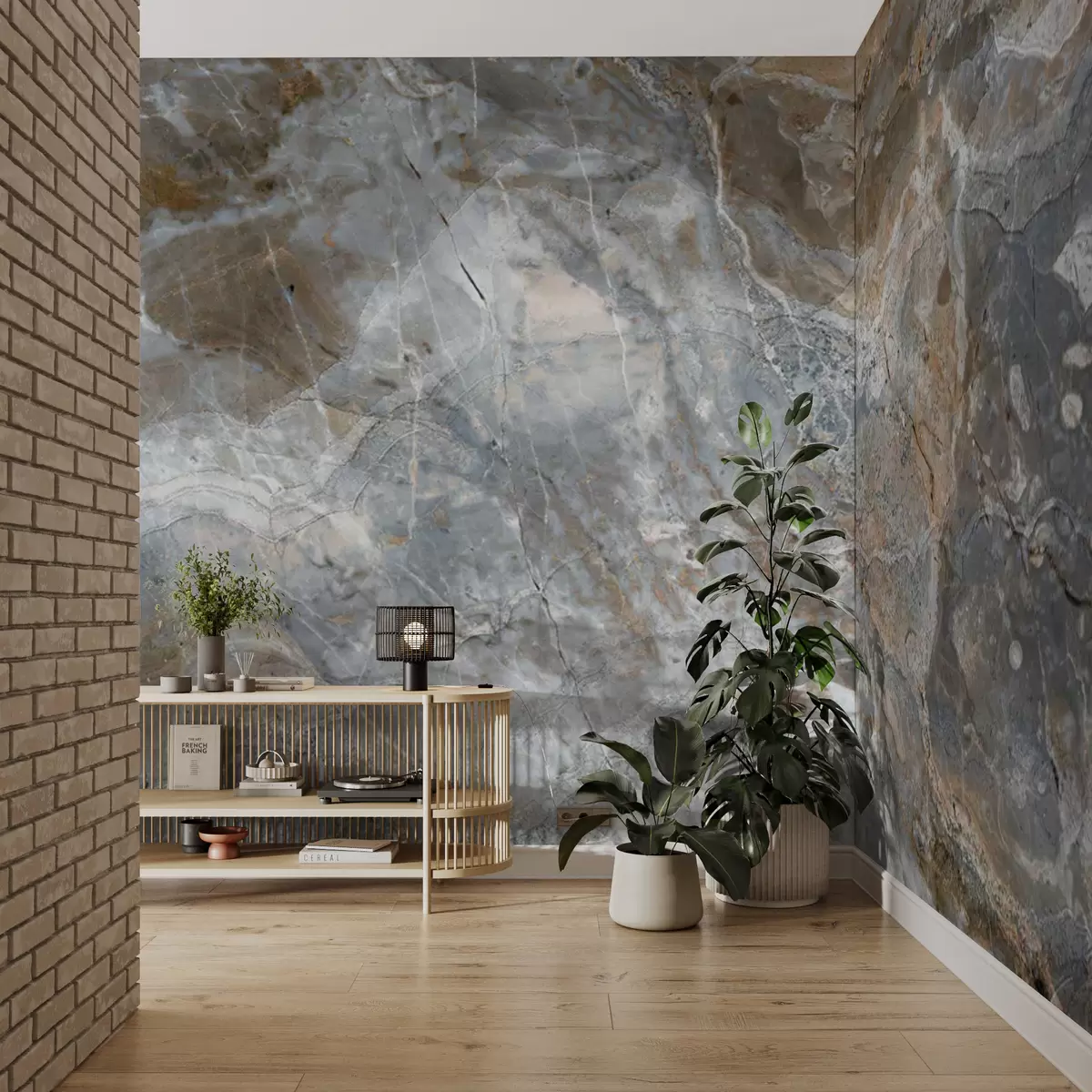 fototapeter Gråbeige marmor u71438