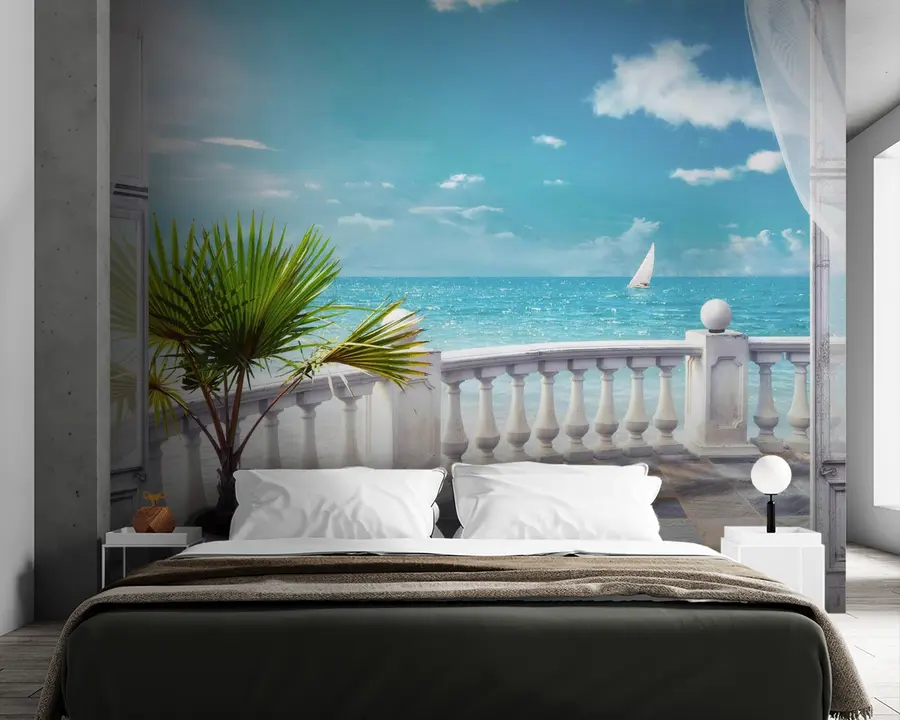 fototapeter Vann, skyer og himmel u26132