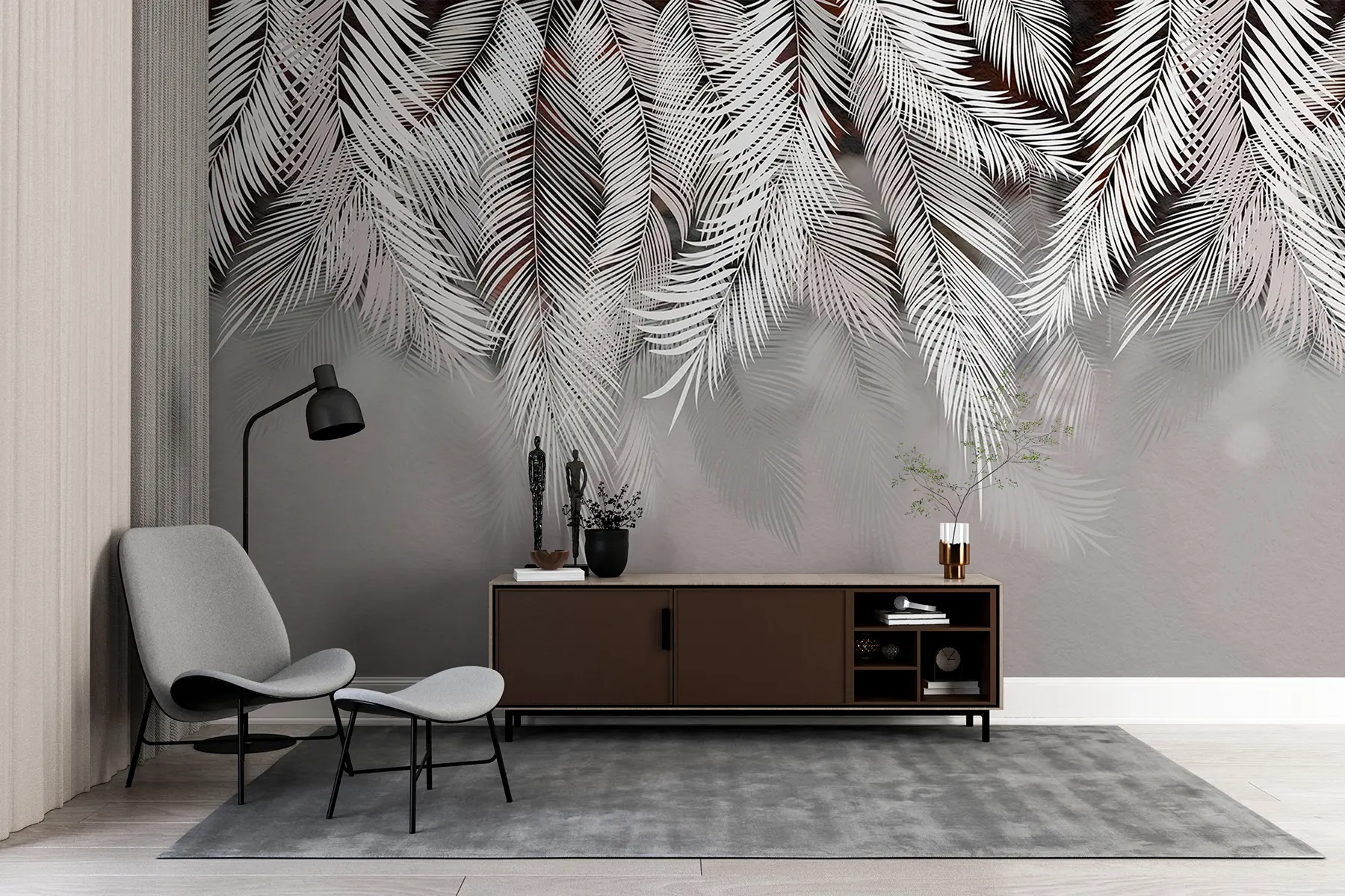 fototapeter Tropiske blader u48556v4d2