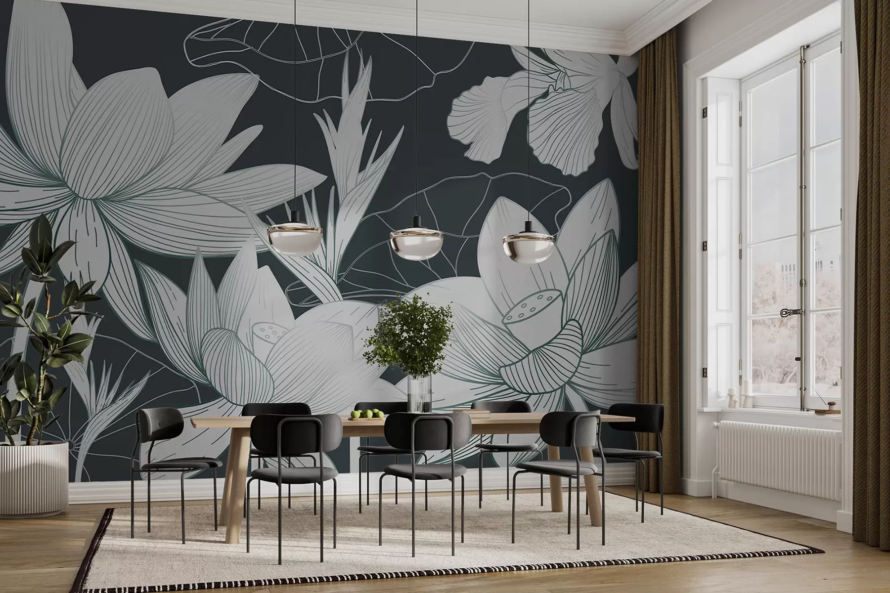 fototapeter Tropiske blomster w00323