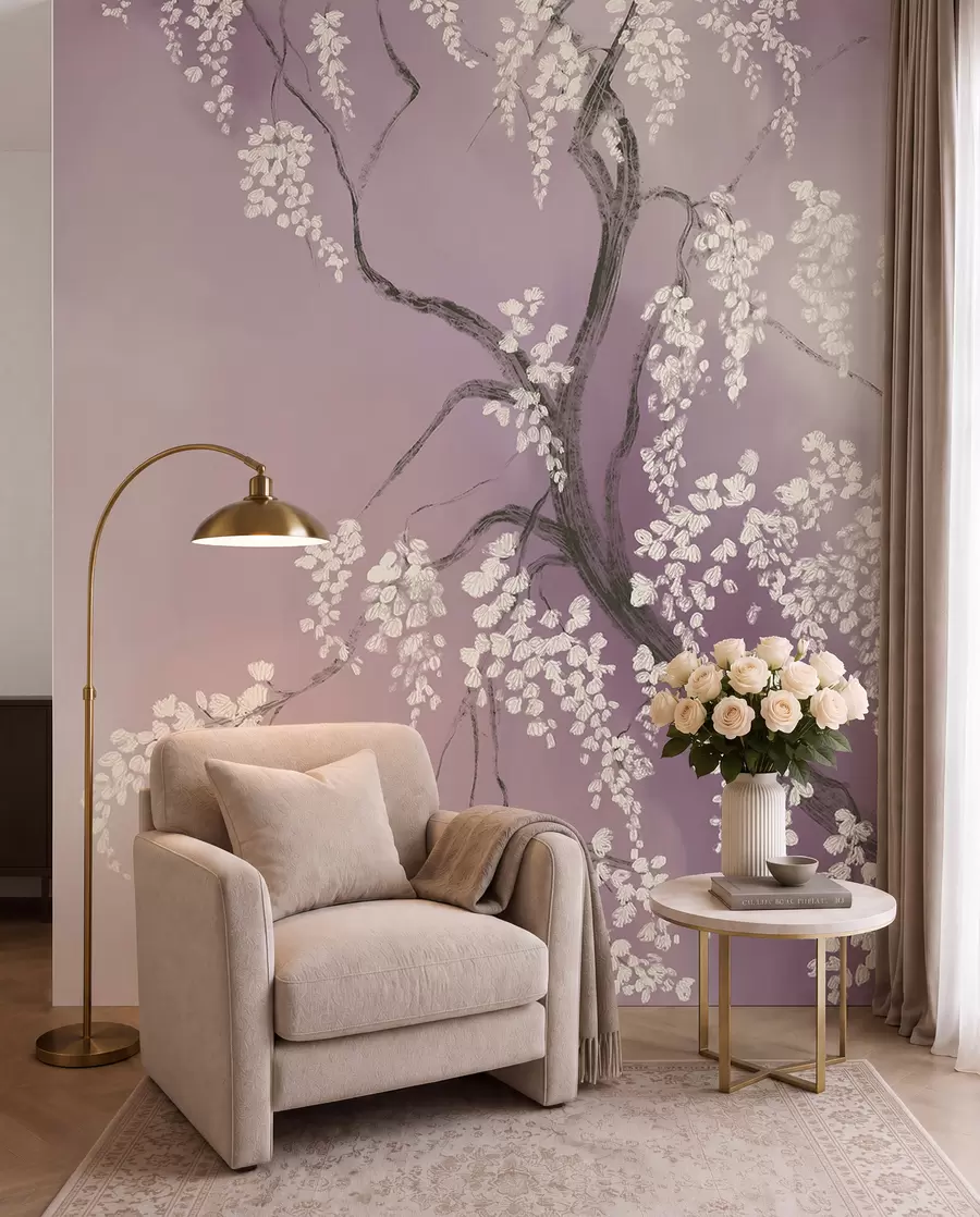 fototapeter Stille blomstring · Rosa w08243v2