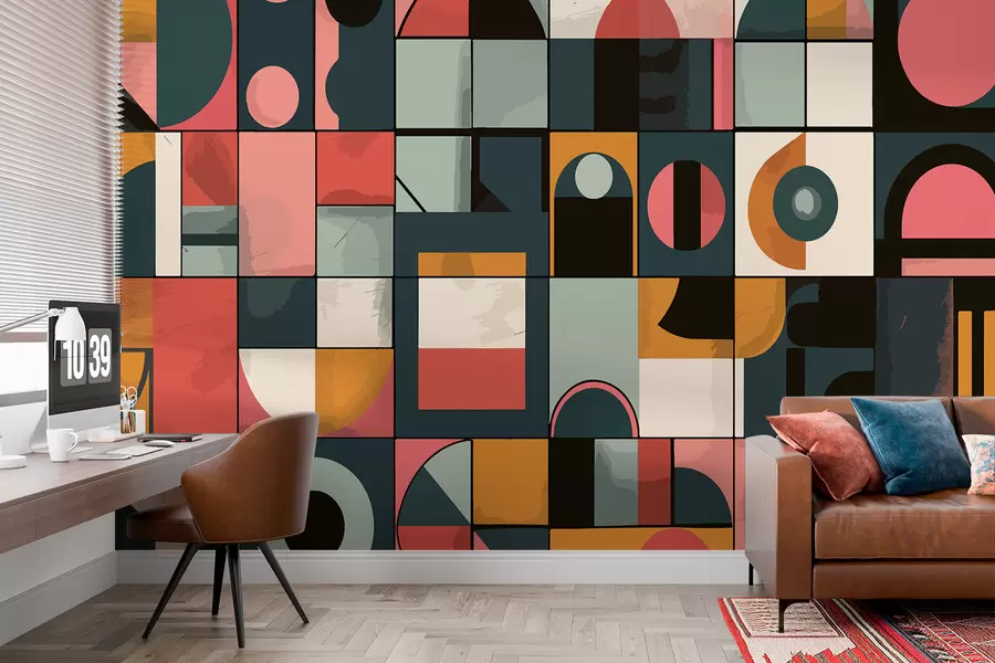 fototapeter Bahaus-stil w01075