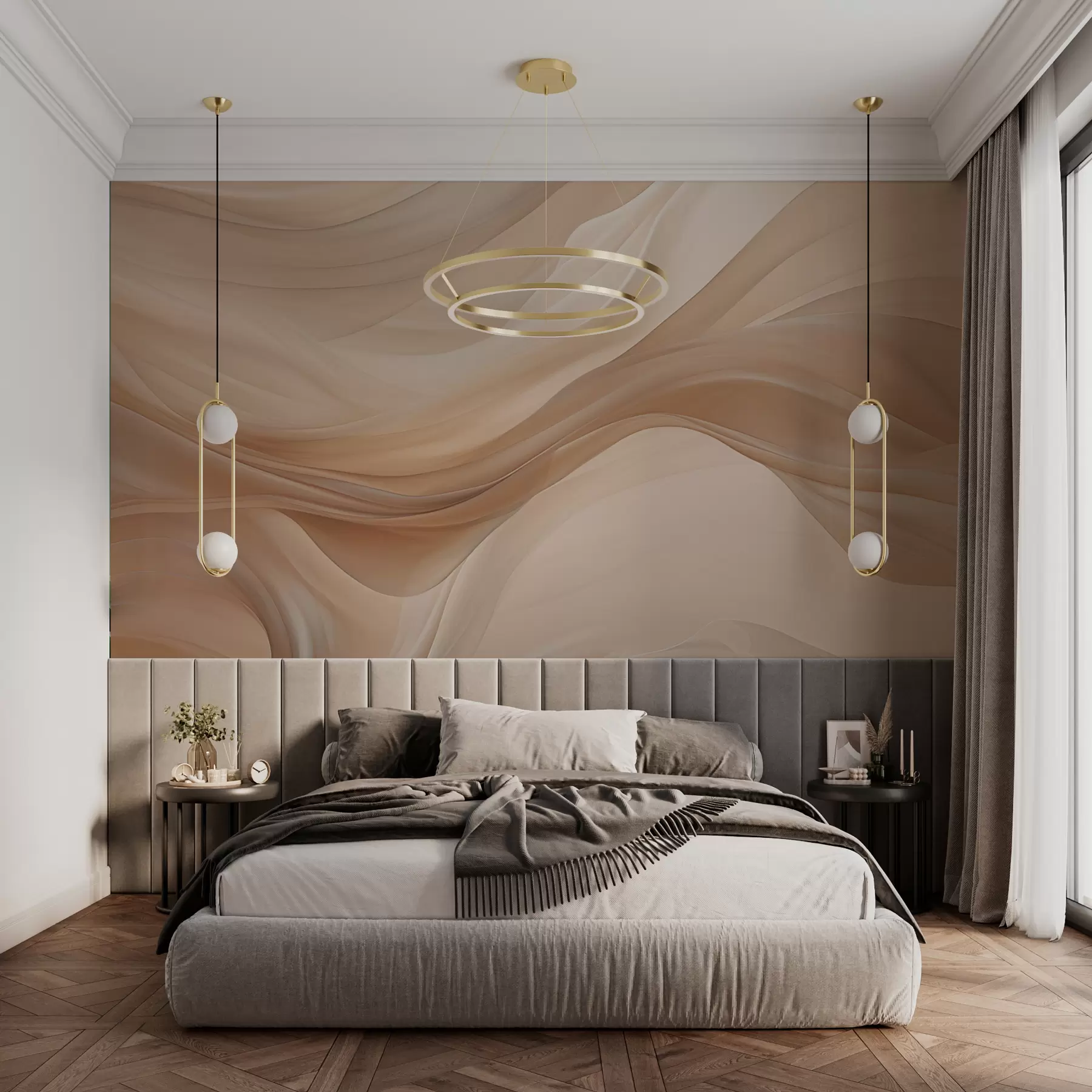 fototapeter Delikat beige bakgrunn w01641