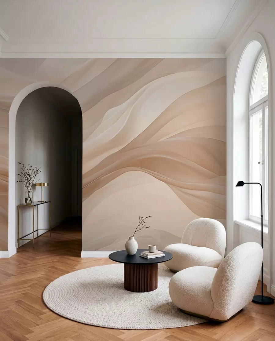 fototapeter Delikat beige bakgrunn w01641