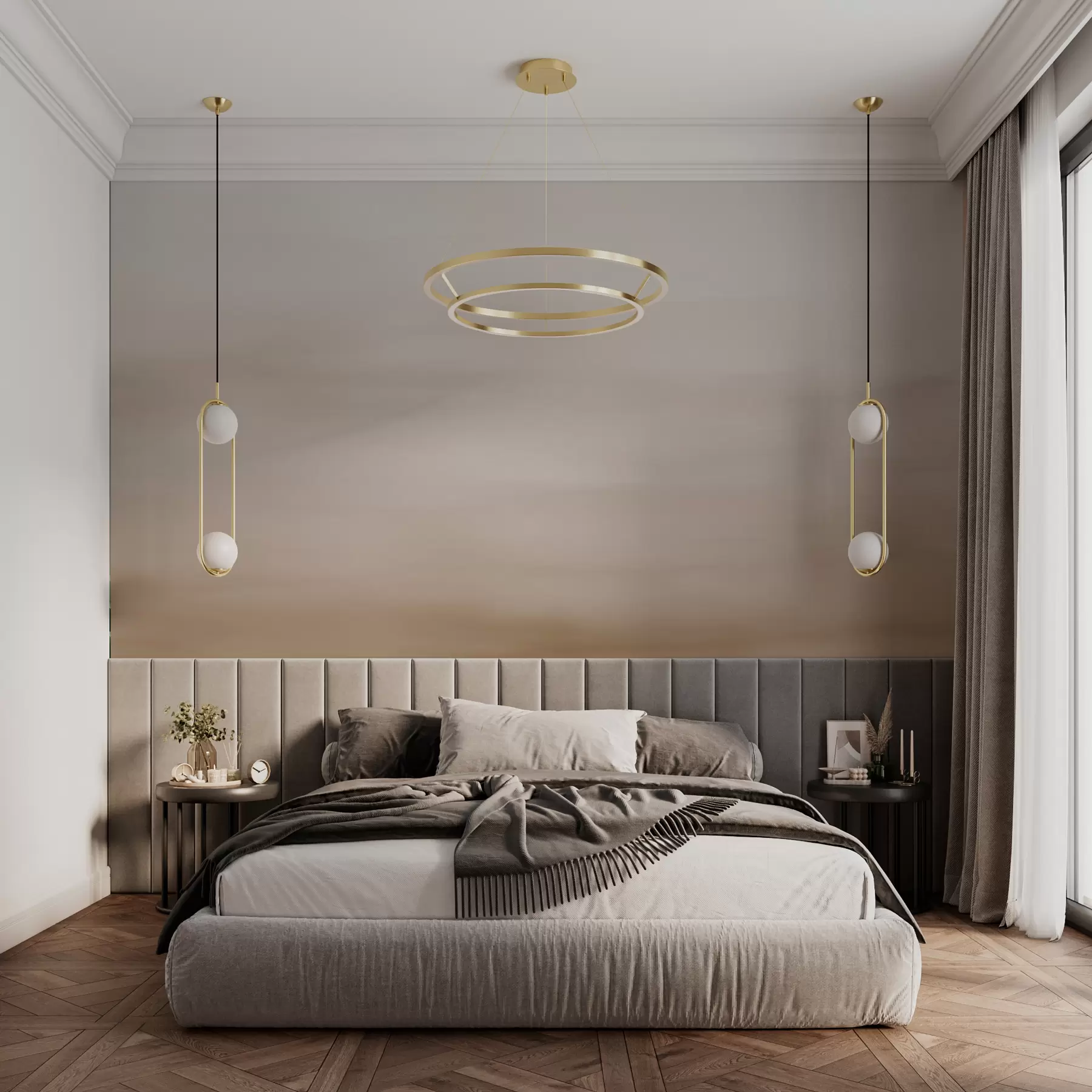fototapeter Beige ombre-bakgrunn w01642v2