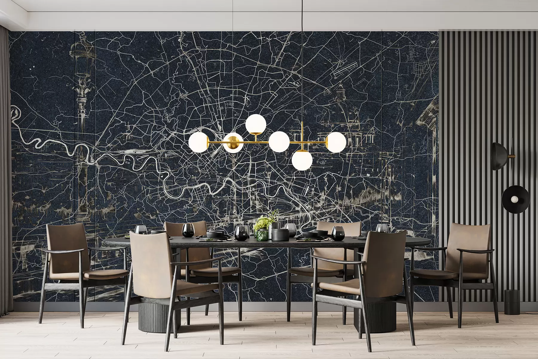 fototapeter Roma bykart, strektegning, arkitektur, Italia, mørke farger w01698v1