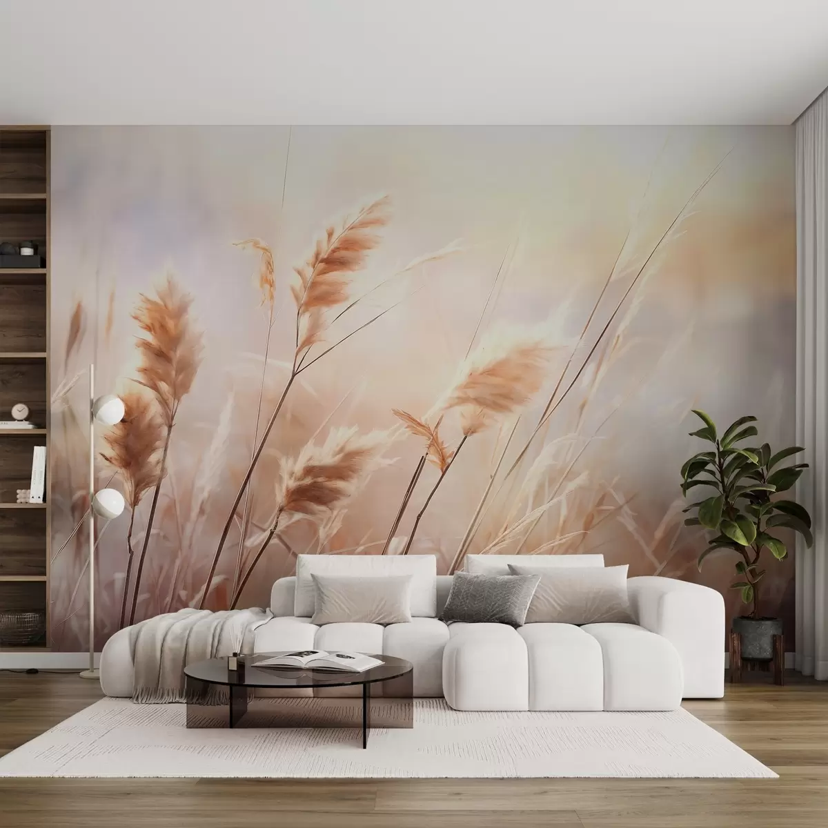 fototapeter Tørt gress w01866