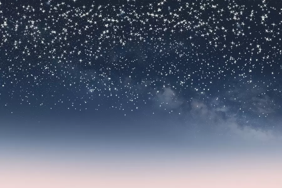 fototapeter Stjernehimmel, rosa gradient, kosmisk, stjernebilder w01797