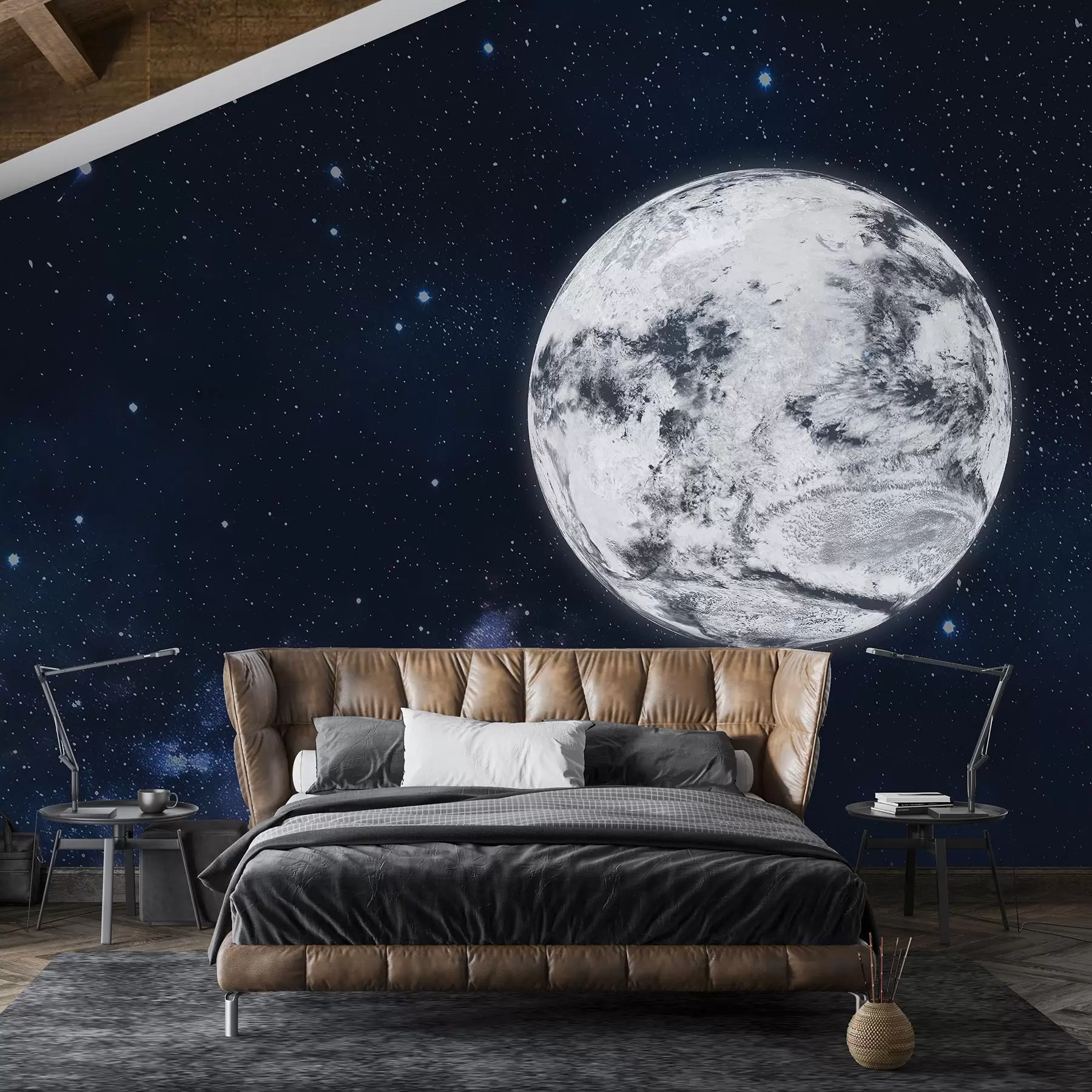 fototapeter Planet i verdensrommet, stjerner, stjernebilder, kosmisk w01800