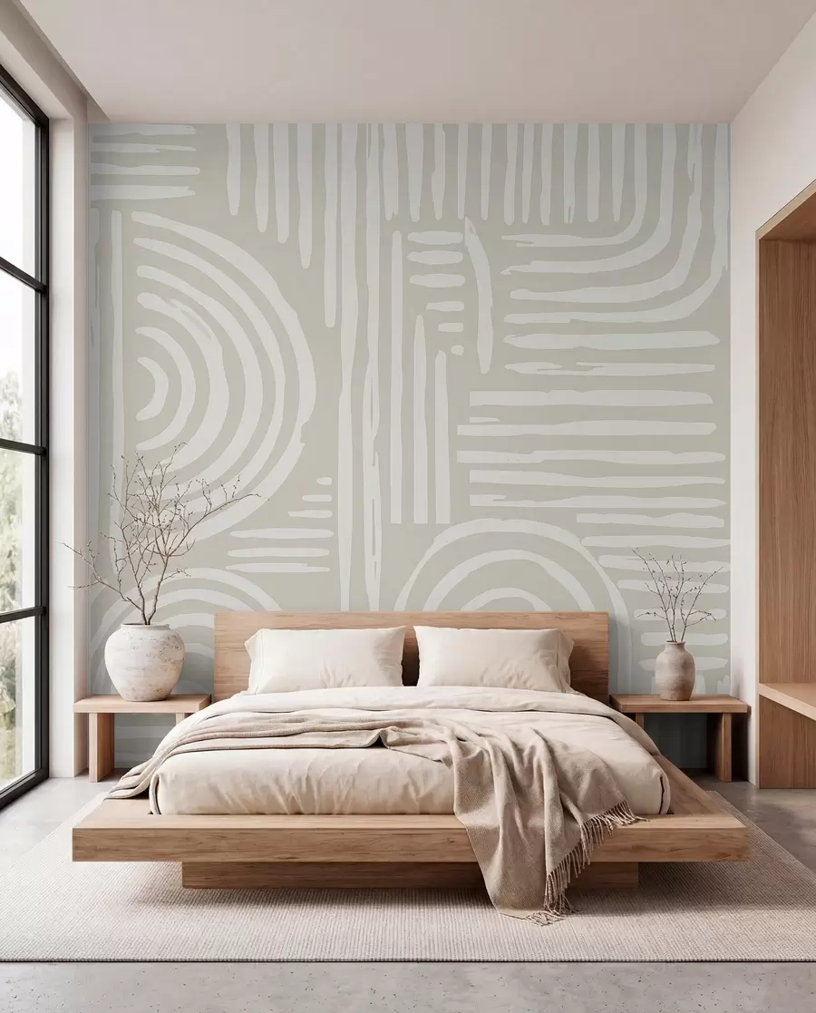 fototapeter Boho-design i duse farger w01919