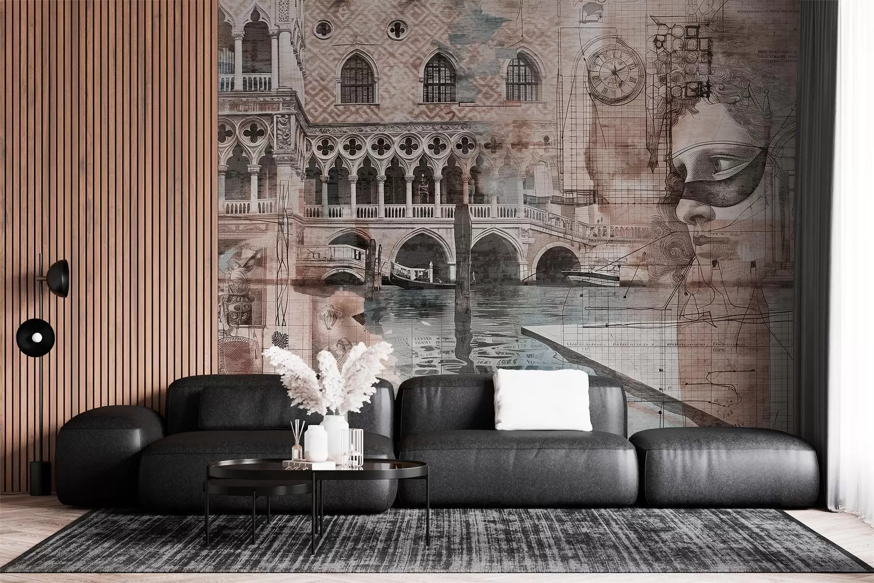 fototapeter Venetiansk arkitektur og kunstneriske uttrykk w00873