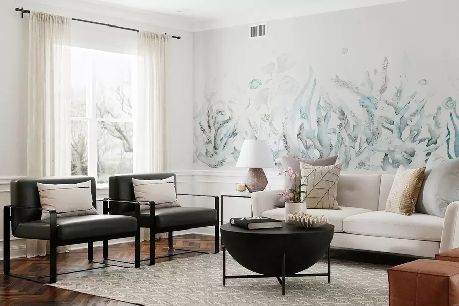 fototapeter Undervannsro i duse fargetoner w00881v1