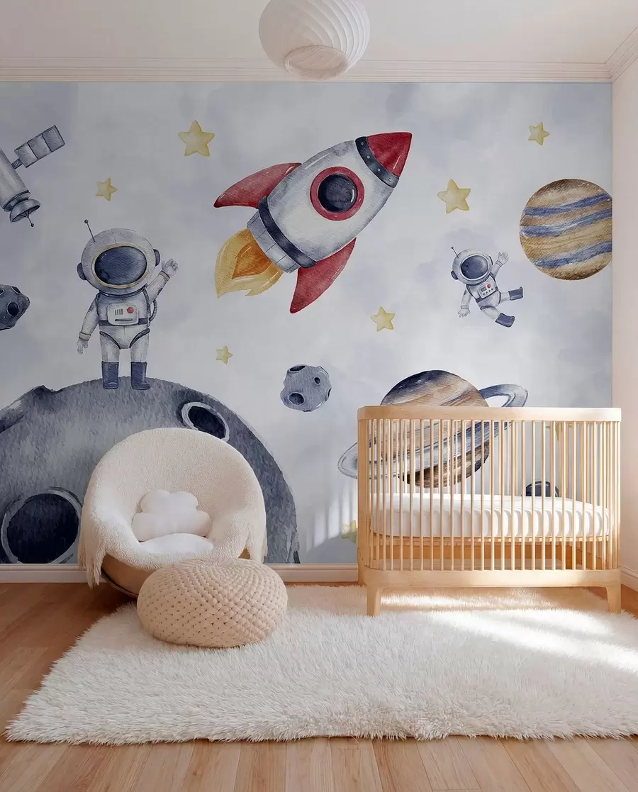 fototapeter Små astronauter på flytur w01461