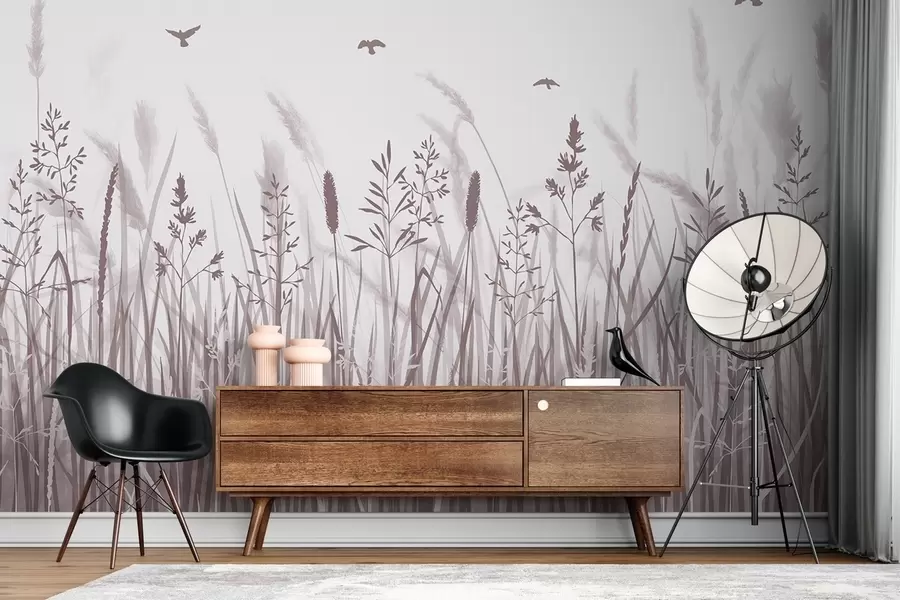 fototapeter En åker full av kornaks w02119v3